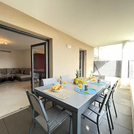 公寓 Tres Bel -residence Avec Piscine Sur Le Toit Et Vue Panoramique Saint-Raphaël